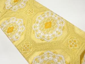 蜀江紋に華紋模様織出し袋帯